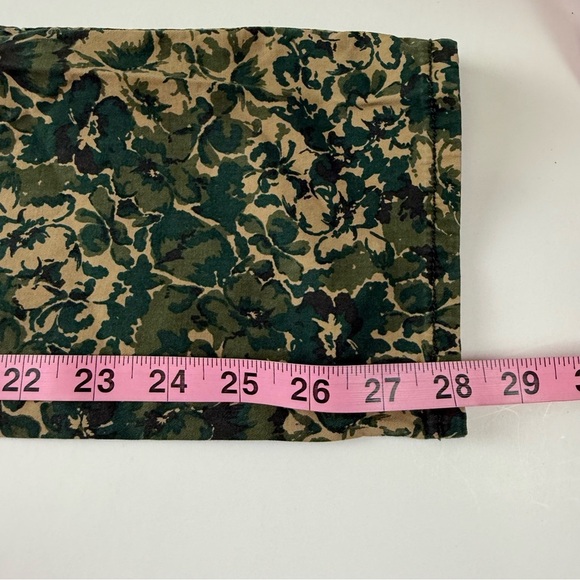 Hei Hei Pants Womens 27 Green Camo Floral Print Anthropologie Stretch Casual - Picture 12 of 12